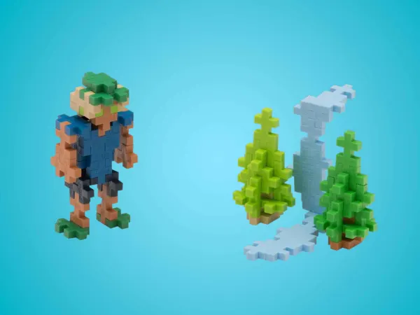 Man and Waterfall
